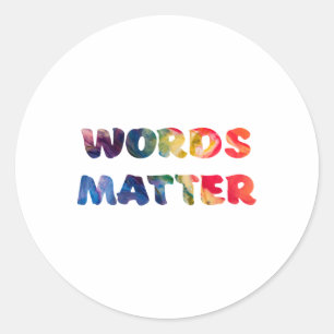 Motivational Ord Sticker Runt Klistermärke