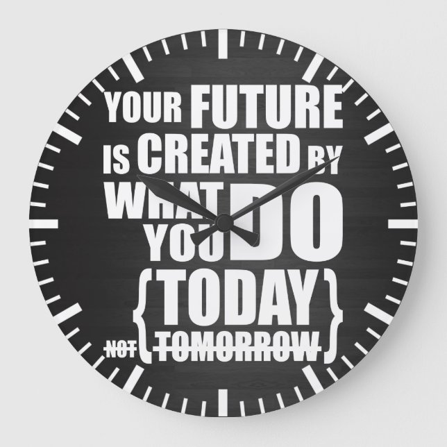 Motivational Ord Stor Klocka (Framsida)