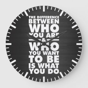 Motivational ord stor klocka