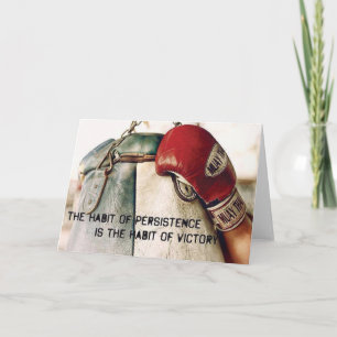 Motivational Ord - The Habit of Persistence Kort