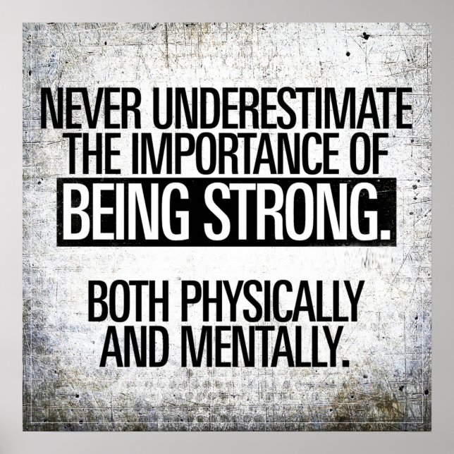 Motivational Ord - Workout Poster (Framsidan)