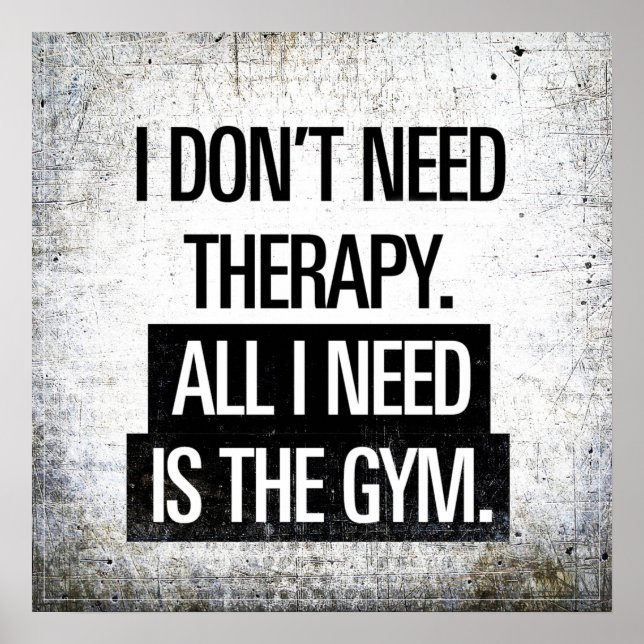 Motivational Ord - Workout Poster (Framsidan)