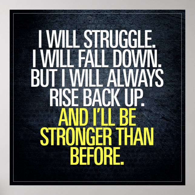 Motivational Ord - Workout Poster (Framsidan)