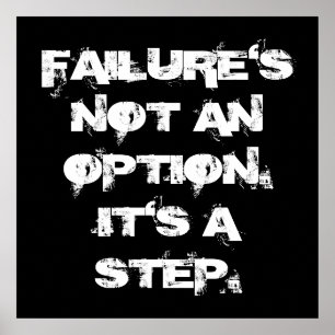 Motivational ordaffischer poster