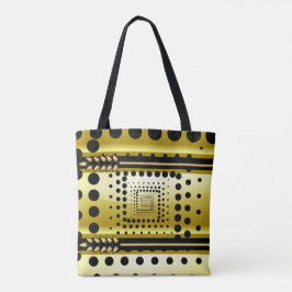 Motivational Påstående Fullt Print Tote Bag (svart Tygkasse