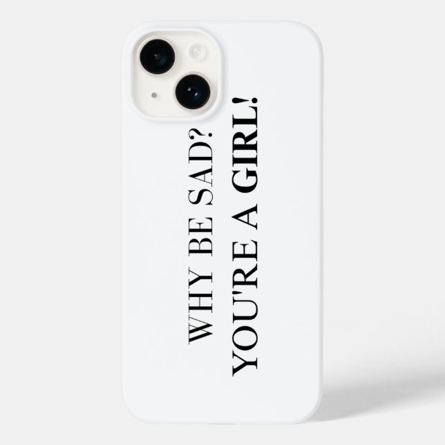 Motivational Phone Case for Confident Girls" (Baksida)