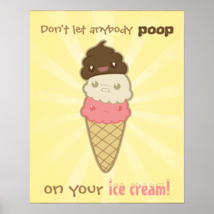 Motivational Poop på glass Poster