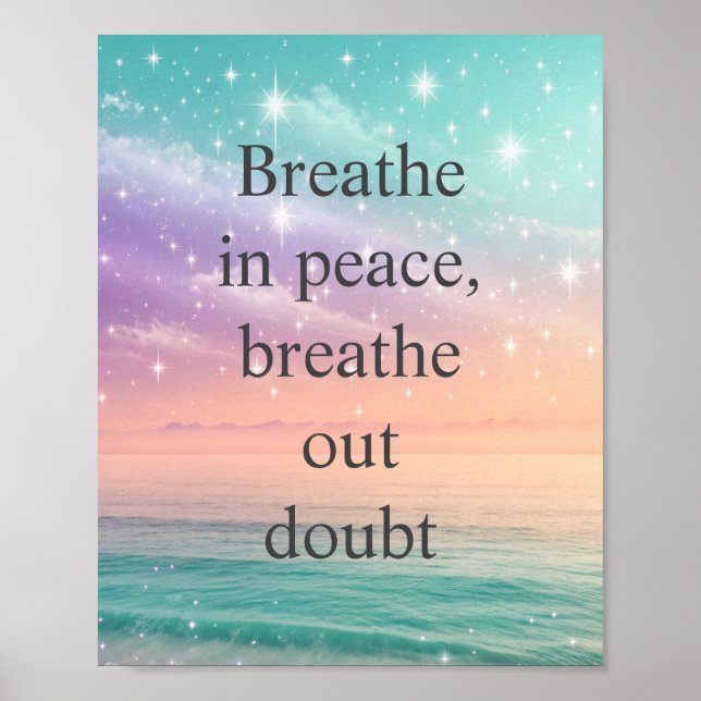 Motivational Poster with Starry Night Sky (Framsidan)