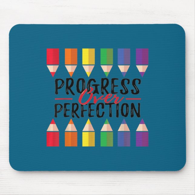 Motivational Progress Over Perfection Back To Scho Musmatta (Framsidan)