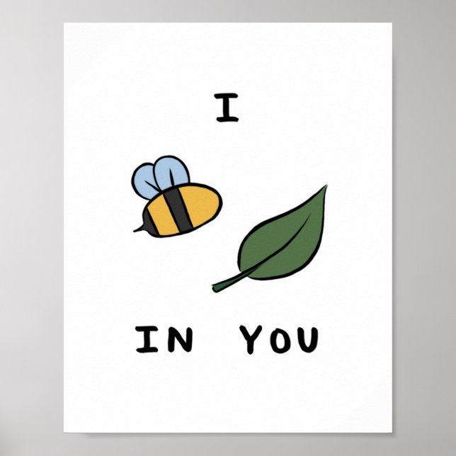 Motivational Puns Beeleaf Poster (Framsidan)