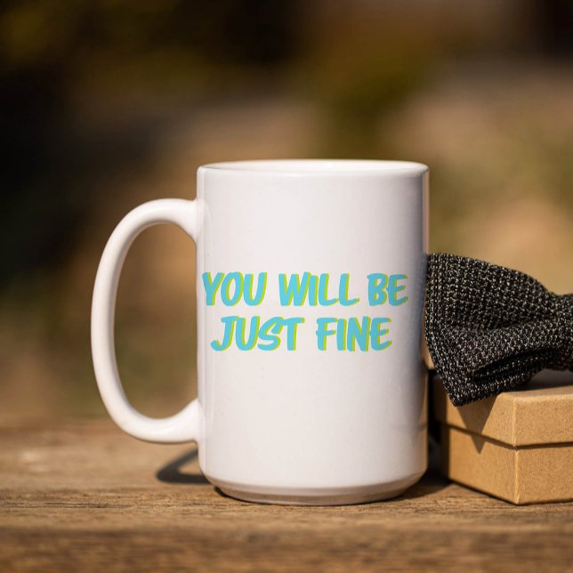 Motivational Quote and Encouragement-Block Letters Kaffemugg (Skapare uppladdad)