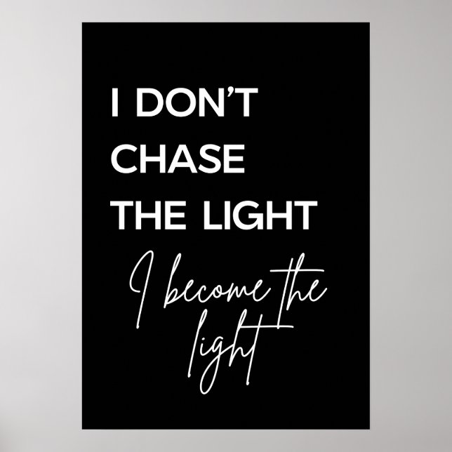 Motivational Quote Black Background Poster (Framsidan)