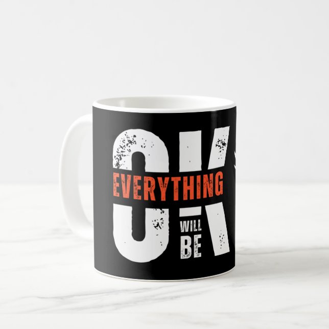 Motivational Quote Coffee Mug Kaffemugg (Framsida vänster)