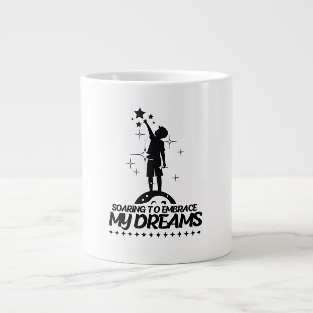 motivational quote design jumbo mugg (Framsidan)