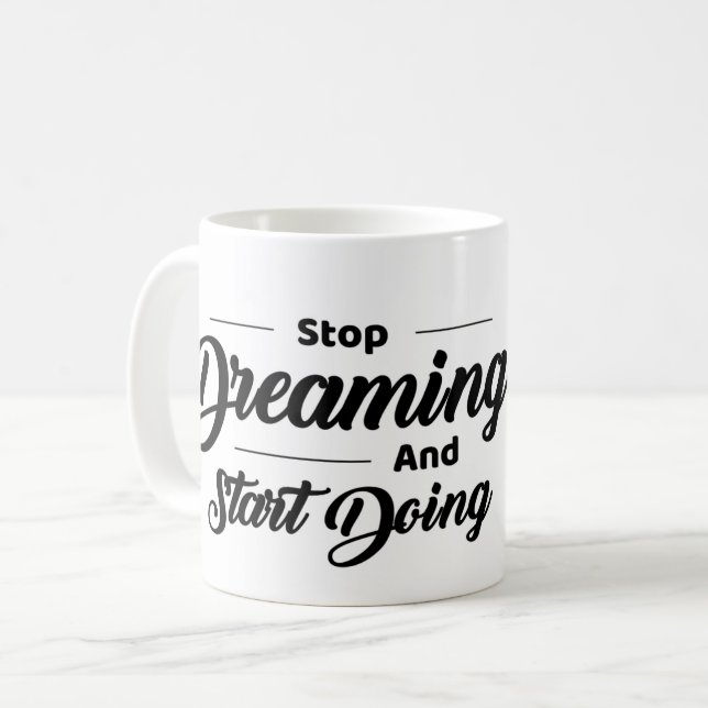  Motivational Quote Mug with Eagle Kaffemugg (Framsida vänster)
