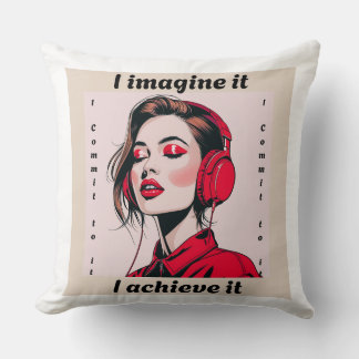 Motivational Quote Pillow Kudde