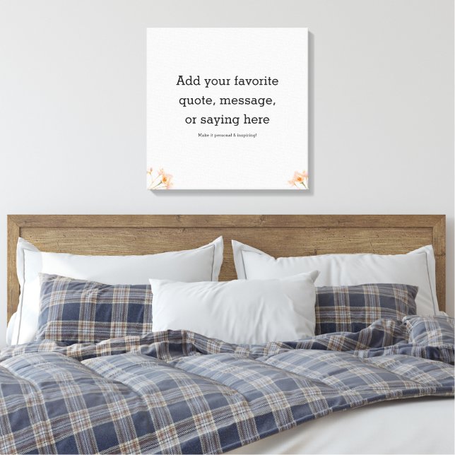 Motivational Quote Stretched Canvas Print (Insitu (sovrum))