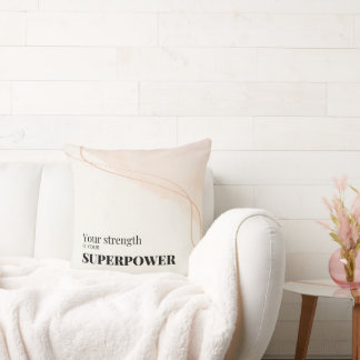 Motivational Quote Throw Pillow Kudde