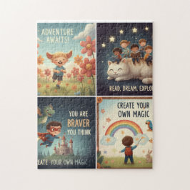 Motivational Quotes for Children's Rooms & Classro Pussel