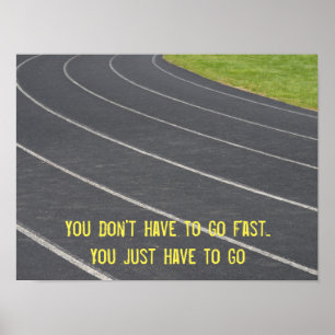 Motivational rinnande affisch för sportar