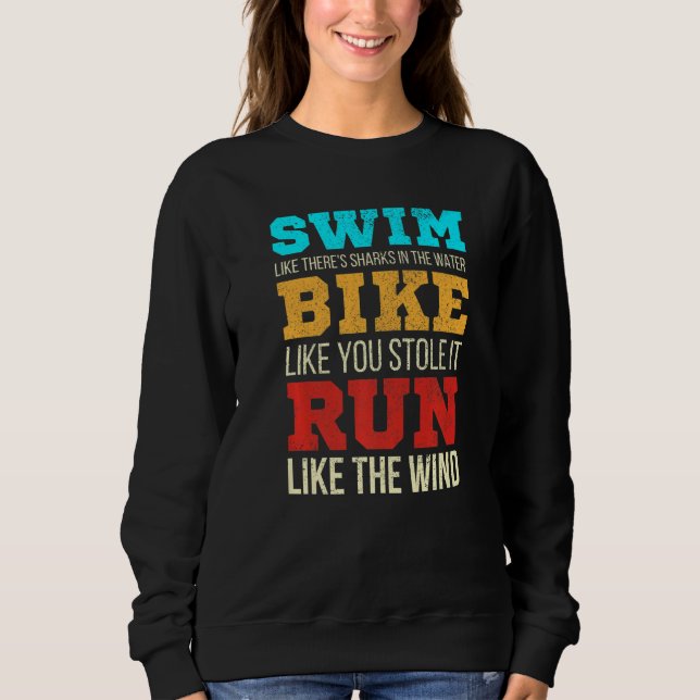 Motivational Sport Triathlete Athletics Triathlon  T Shirt (Framsida)