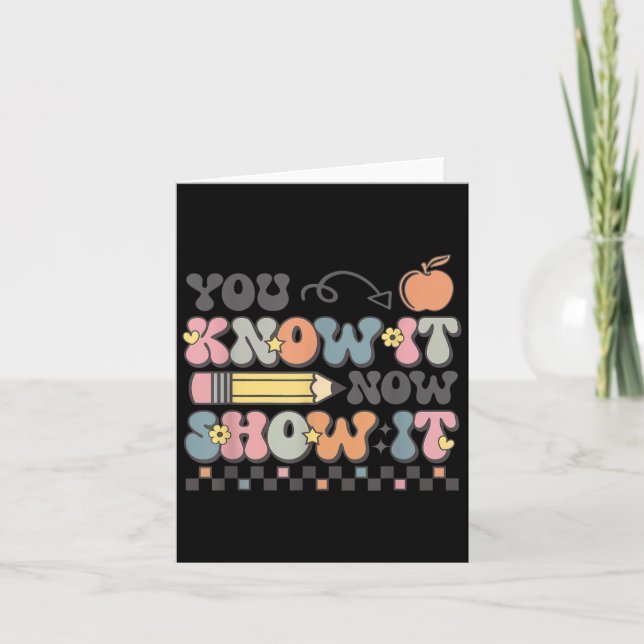 Motivational State Testing Test Day You Know It No Kort (Framsida)