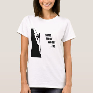 Motivational sten klättring t shirt