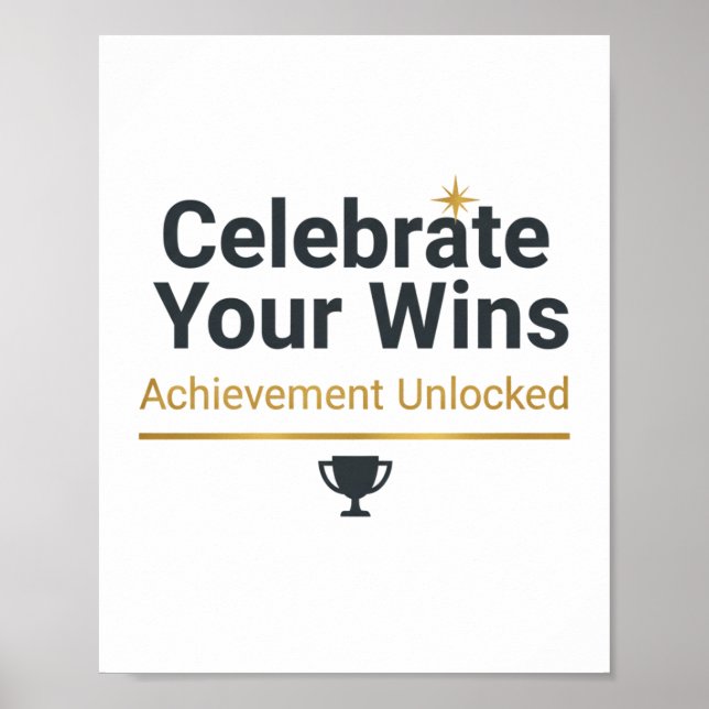 Motivational Success Gift  Poster (Framsidan)