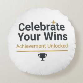 Motivational Success Gift  Rund Kudde