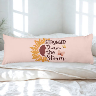 Motivational Sunflower Body Pillow Kroppskudde