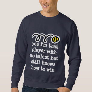 Motivational tennisskjorta med roligt långärmad tröja