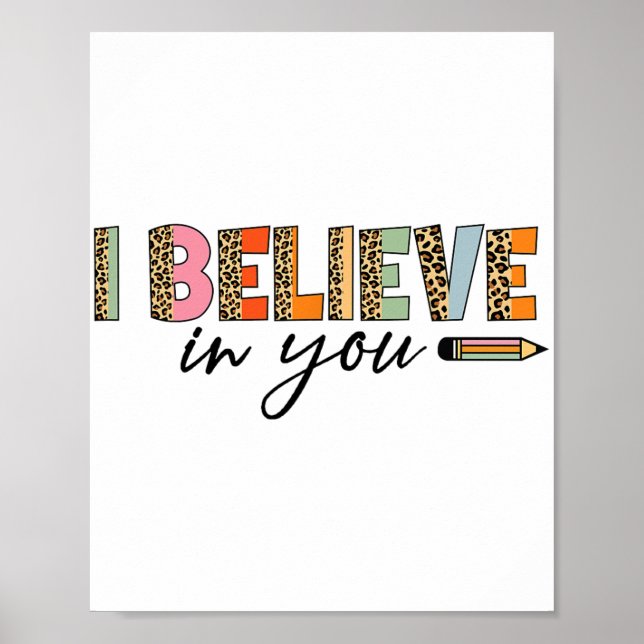 Motivational Testing Funny School Teacher Kid Test Poster (Framsidan)