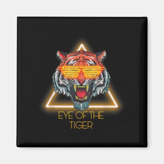 Motivational Tiger Öga Citat Magnet (Framsidan)