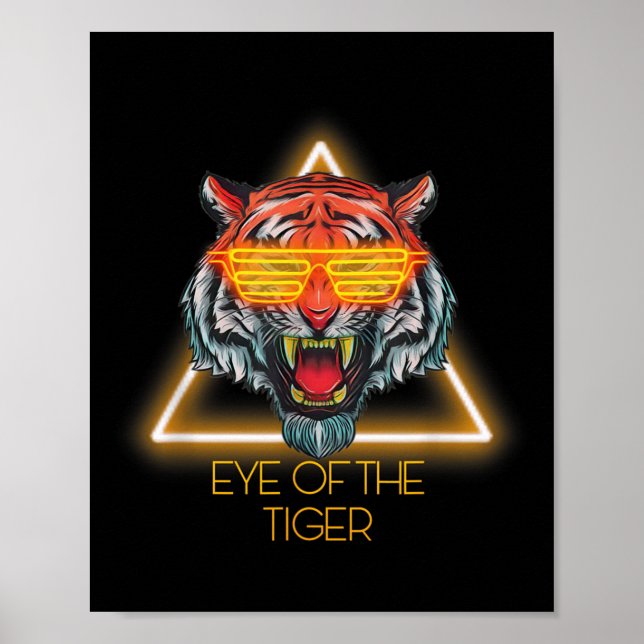 Motivational Tiger Öga Citat Poster (Framsidan)