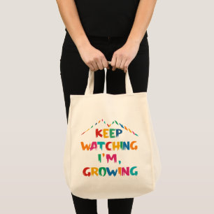 Motivational Tote Bag - färgfull tillväxttakt, cit Tygkasse