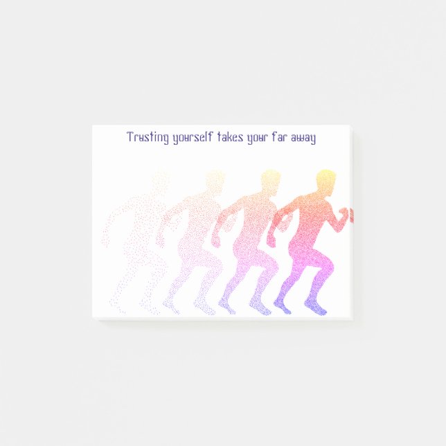 Motivational Trust Quote Post-it Block (Framsida)