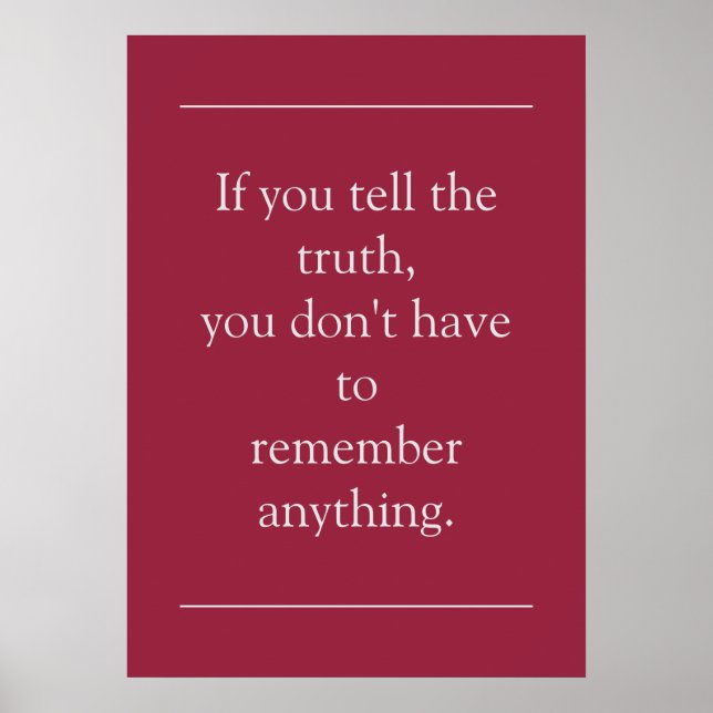 Motivational Truth-offert Poster (Framsidan)