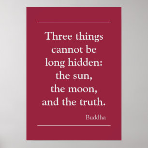 Motivational Truth Quote från Buddha Poster