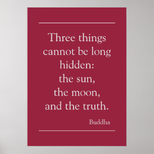 Motivational Truth Quote från Buddha Poster