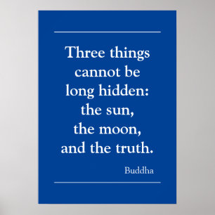 Motivational Truth Quote från Buddha Poster