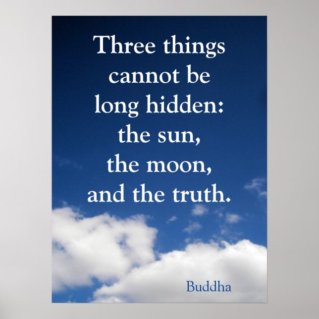 Motivational Truth Quote från Buddha Poster (Framsidan)