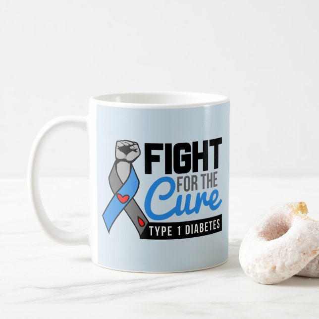 Motivational typ - 1 sockersjukacitationstecken - kaffemugg (Med munk)