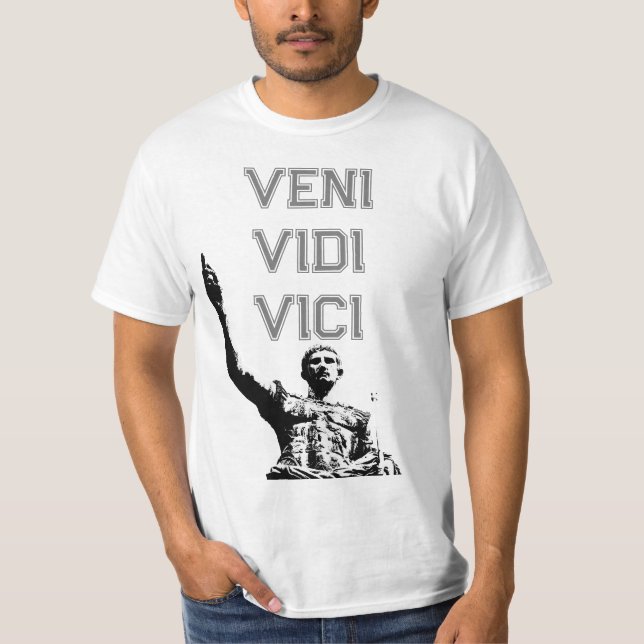 Motivational Veni Vidi Vici Caesar Quote Manar T Shirt (Framsida)
