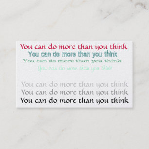 Motivational visitkort