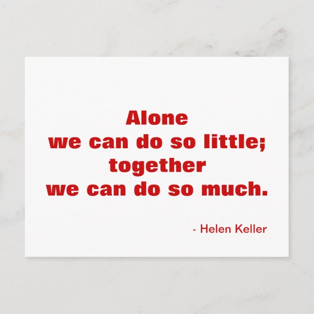 Motivational vykort om vänskap (Framsida)