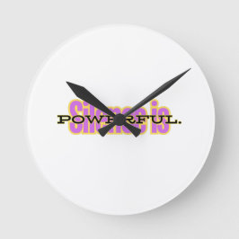 Motivational Wall Clock – Minimalist Inspirational Rund Klocka