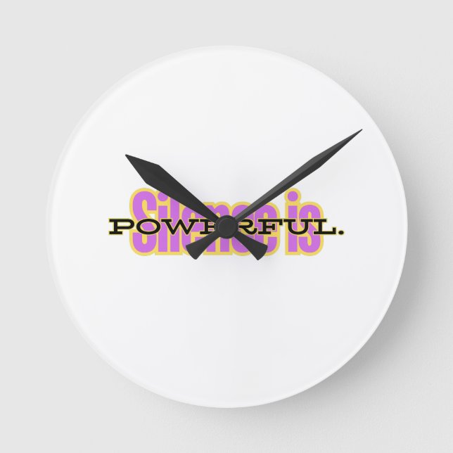 Motivational Wall Clock – Minimalist Inspirational Rund Klocka (Framsida)