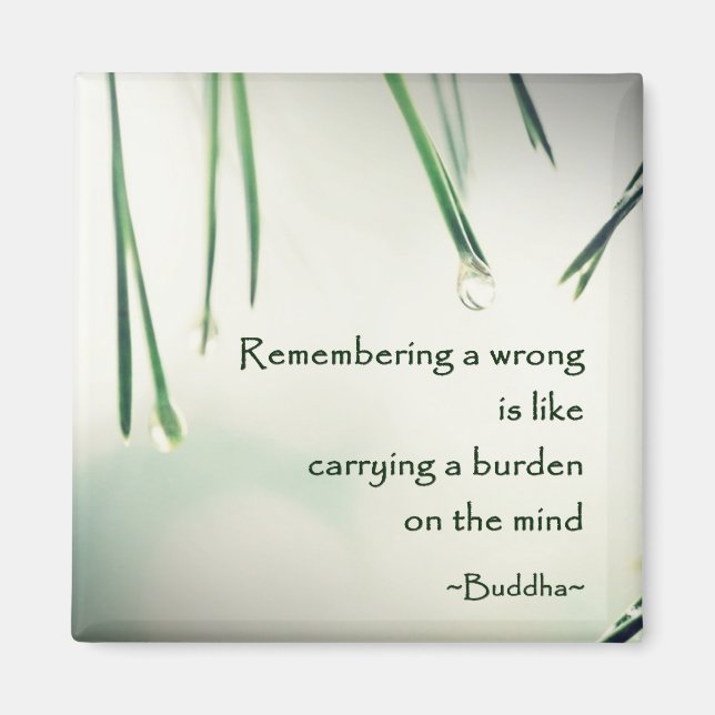 Motivational Wisdom Buddhas undervisningsfotografi Magnet (Framsidan)