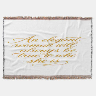 Motivational Women's Quote Blanket Filt