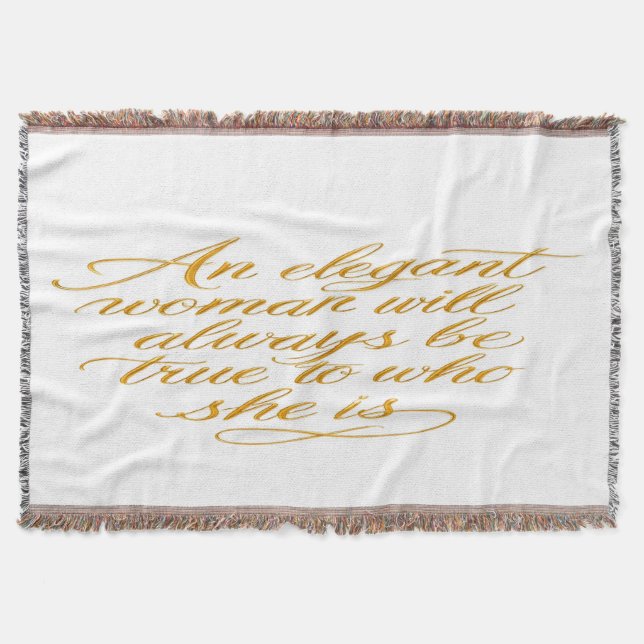 Motivational Women's Quote Blanket Filt (Framsidan)